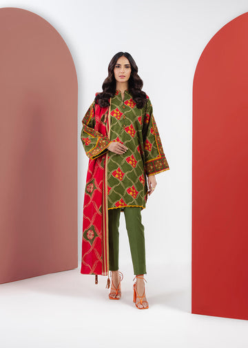 Alkaram MS-26-23-Green Mid Summer Collection Online Shopping